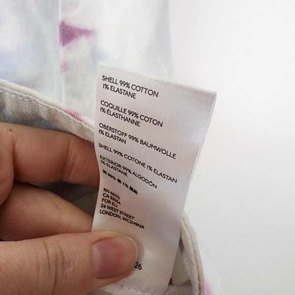 Anthropologie Kimmie Tie Dye Button Front Skirt 10 - Picture 7 of 7